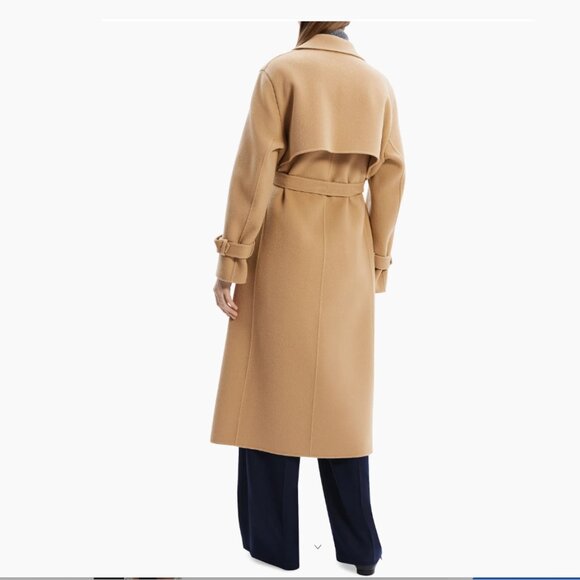 Theory Relaxed Trench Coat in Double-Face Wool-Cashmere - Picture 8 of 16